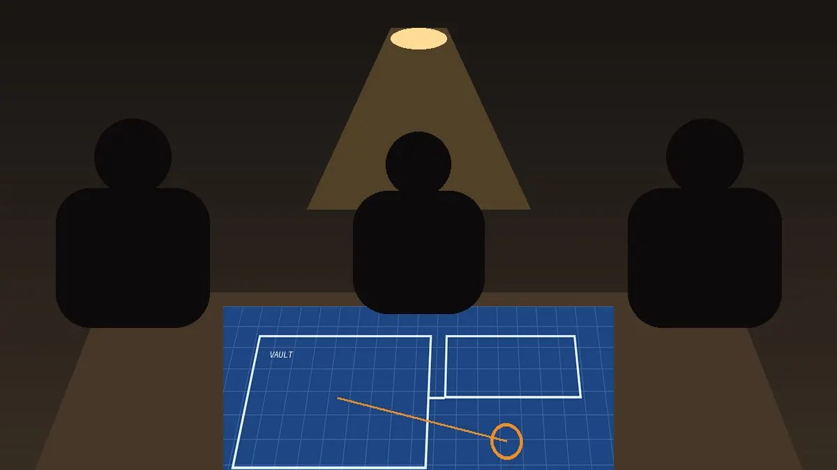 Heist planning illustration for GTA V APK guide